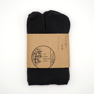 コットン足袋（黒）　SUS Cotton Japanese Socks -Black-