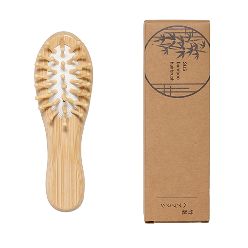 【特注】竹製ヘアブラシ　SUS Bamboo Hair Brush
