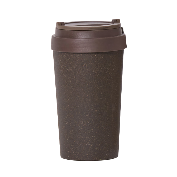 コーヒー粉タンブラー（ブラウン）　Coffee Grounds Tumbler -Brown-