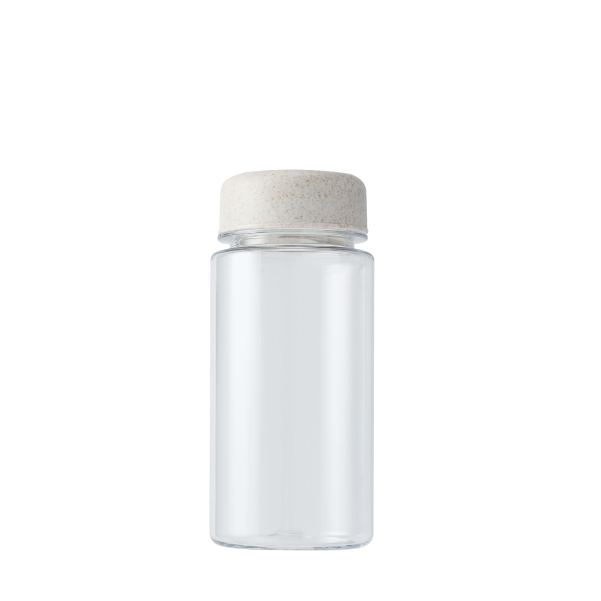 麦わら再利用 クリアボトル（350ml）　Straw Reuse Clear Bottle -350ml-