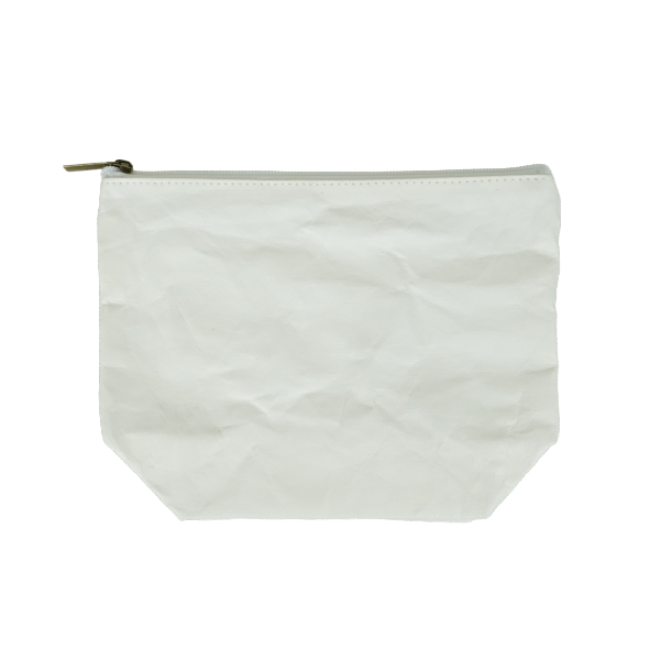 ウォッシャブルペーパーポーチ（白）　Washable Paper Pouch -White-