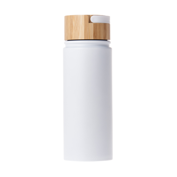 竹蓋ステンレスボトル（白）　Bamboo Stainless Bottle -White-