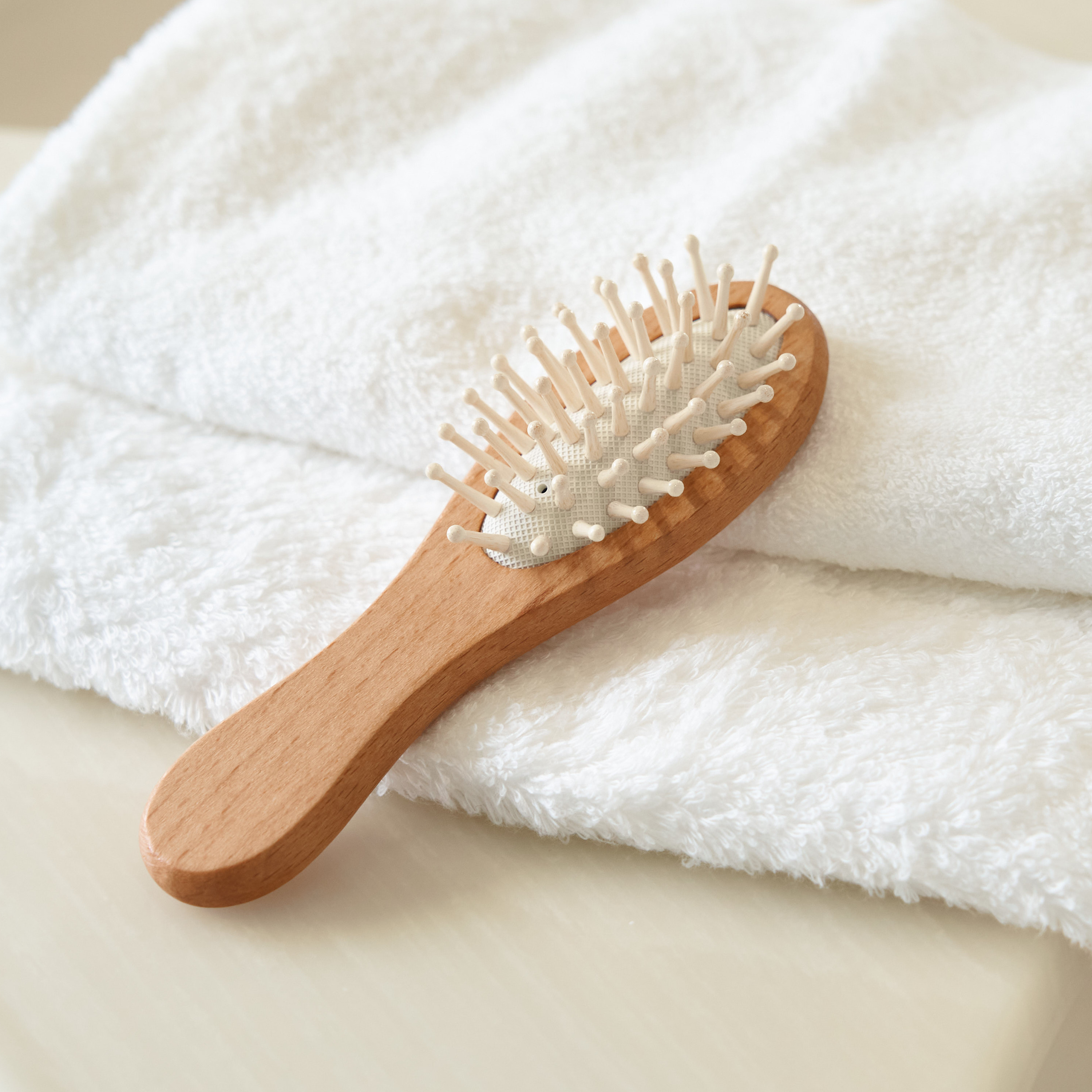 木製ヘアブラシ　SUS Wooden Hair Brush