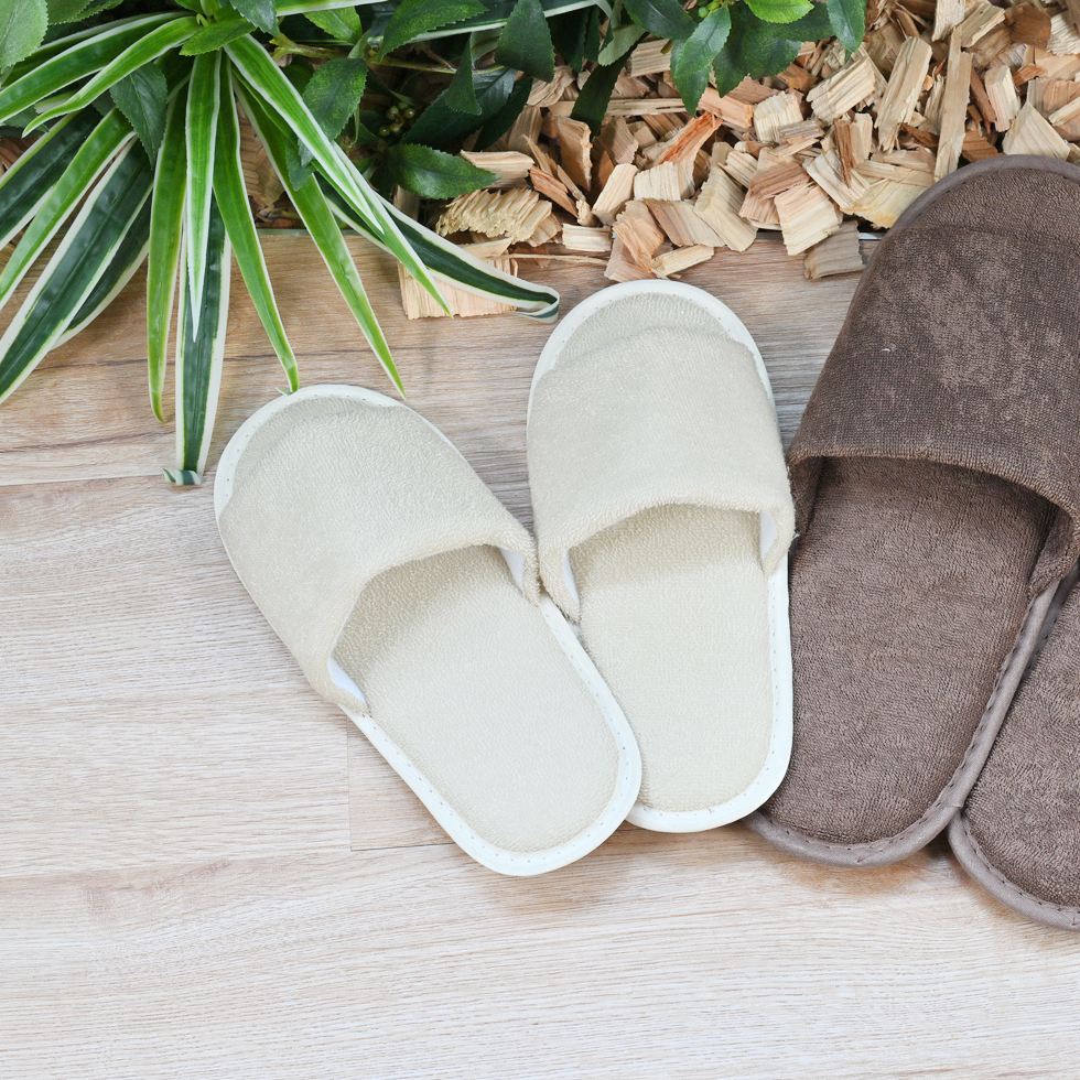 麦わら再利用 パイル地スリッパ（こども用）　SUS Pile Slippers-for KIDS-