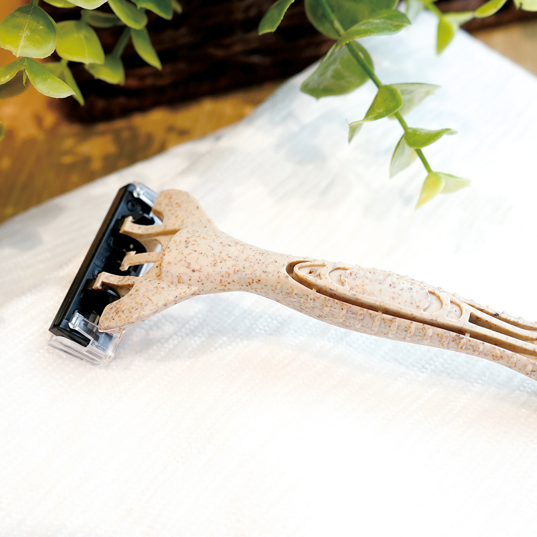 もみ殻由来 カミソリ（袋タイプ）　ECO Razor -Bag Type-