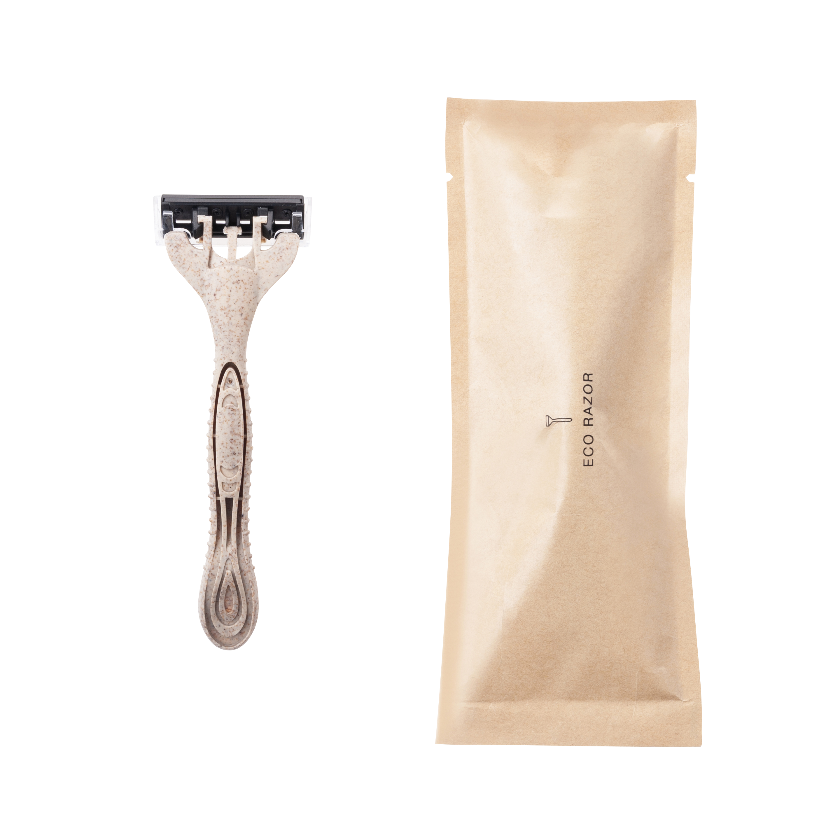もみ殻由来 カミソリ（袋タイプ）　ECO Razor -Bag Type-