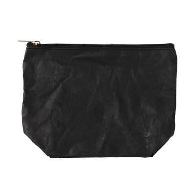 ウォッシャブルペーパーポーチ（黒）　Washable Paper Pouch -Black-