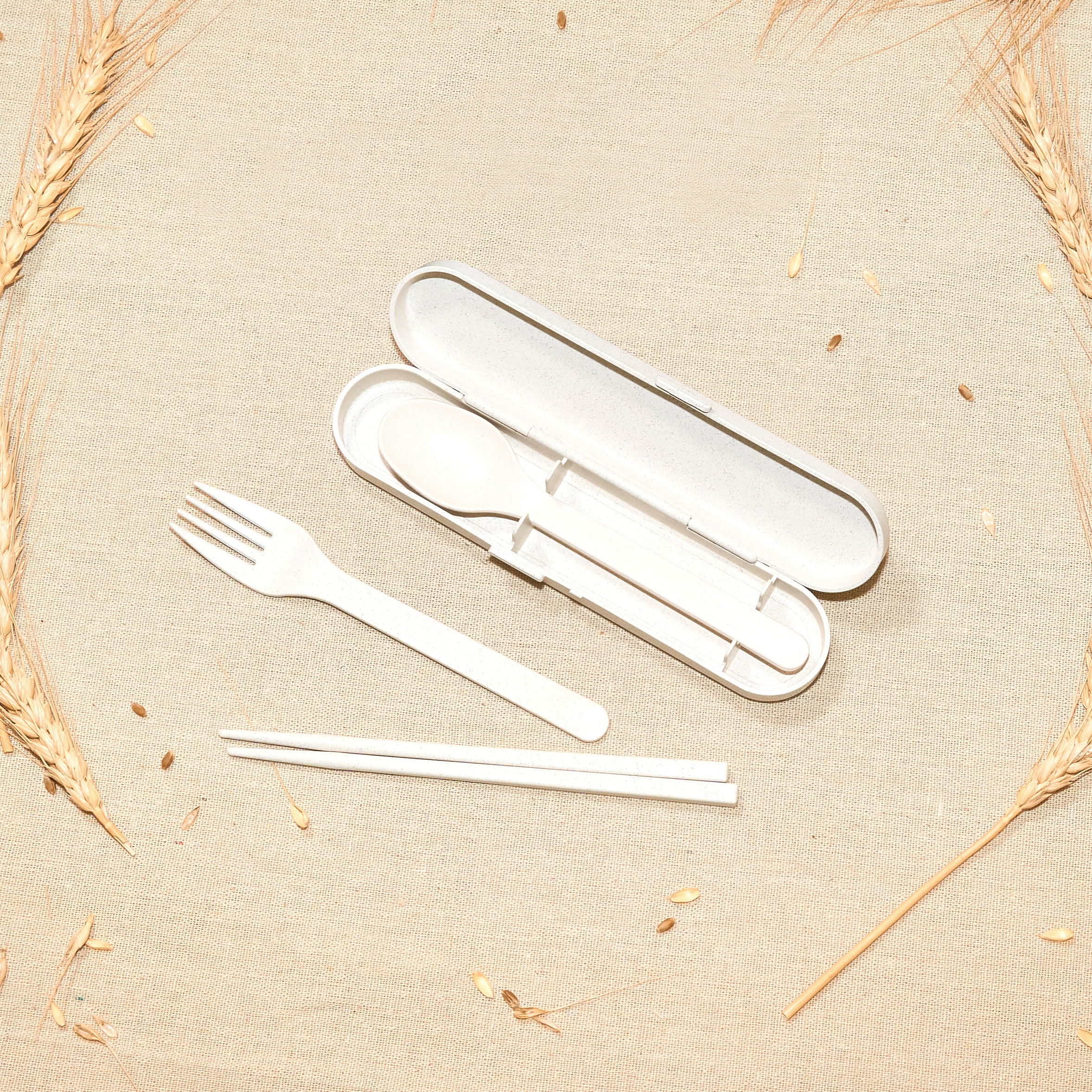 もみ殻カトラリー　Eco Cutlery