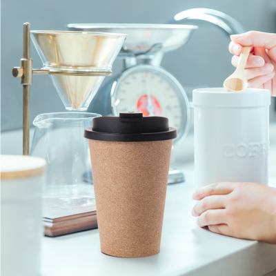 PLA コルクタンブラー（シングルウォール）　PLA Cork Tumbler (Single)