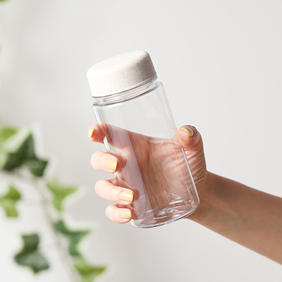 麦わら再利用 クリアボトル（350ml）　Straw Reuse Clear Bottle -350ml-