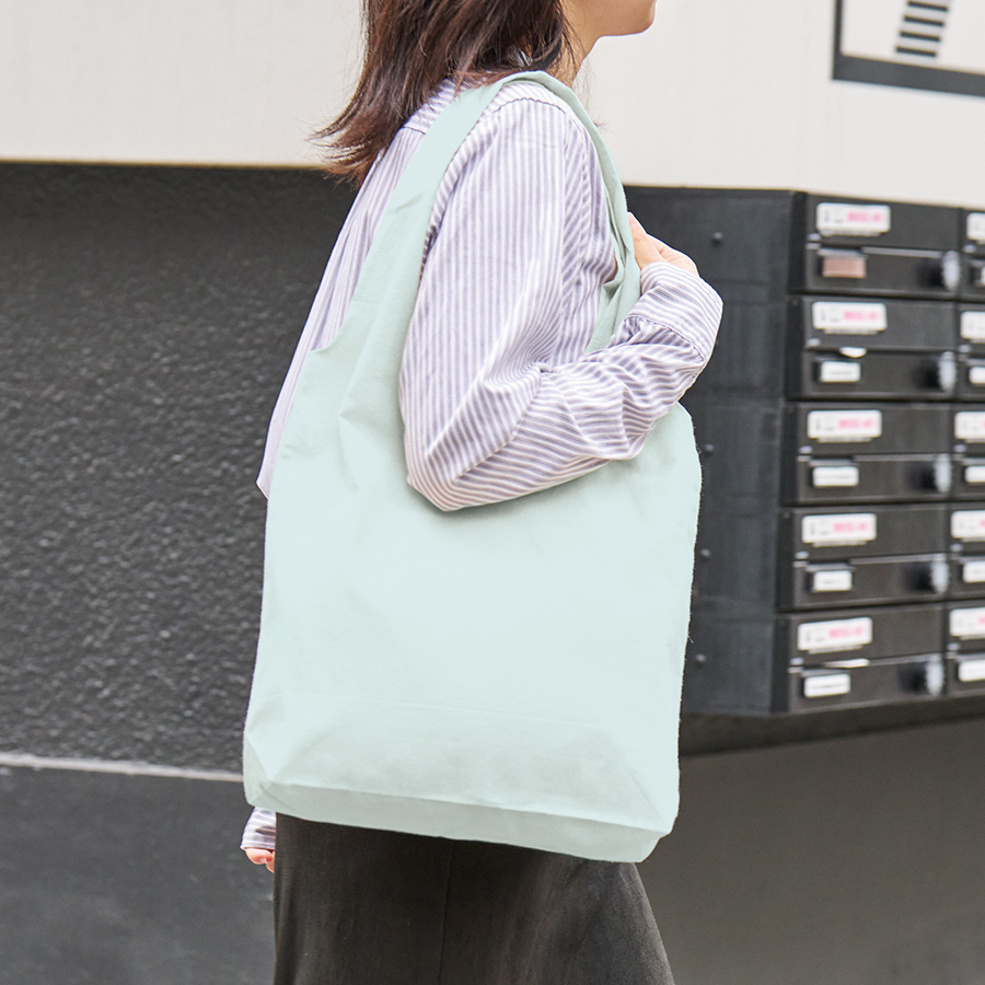 厚手コットンショルダーハンドルトート（M）　カラー