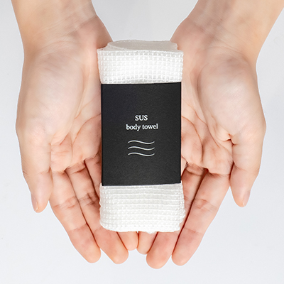 ボディタオル（ブラックシリーズ）　SUS Body Towel -Black-
