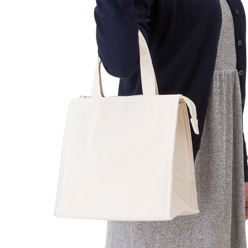 キャンバススクエア保冷トート（S）ナチュラル