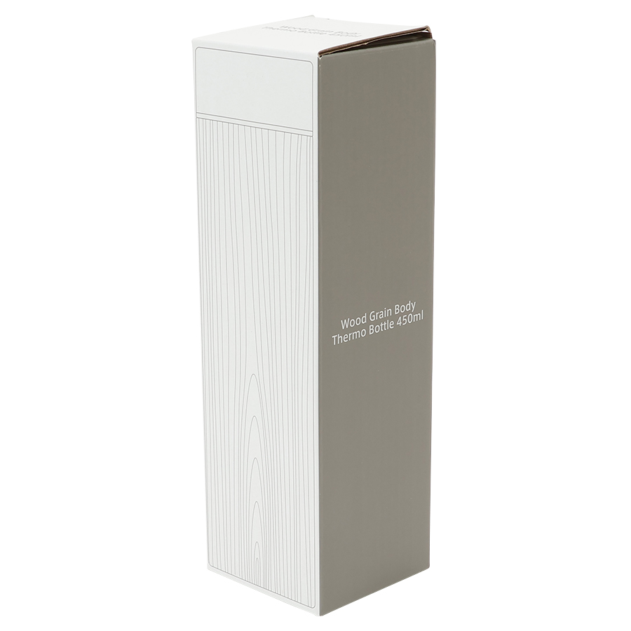 木目調ボディサーモボトル450ml