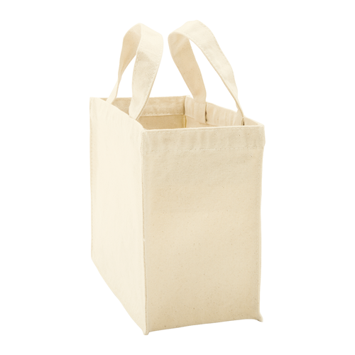 キャンバスボックスランチトート　ナチュラル