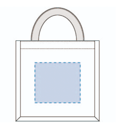 ジュートスクエアトート（S）　ナチュラルベージュ