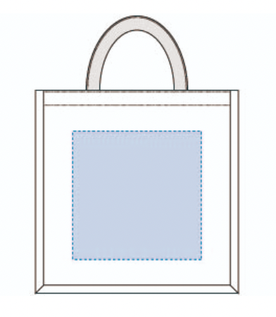 ジュートスクエアトート（M）　ナチュラルベージュ