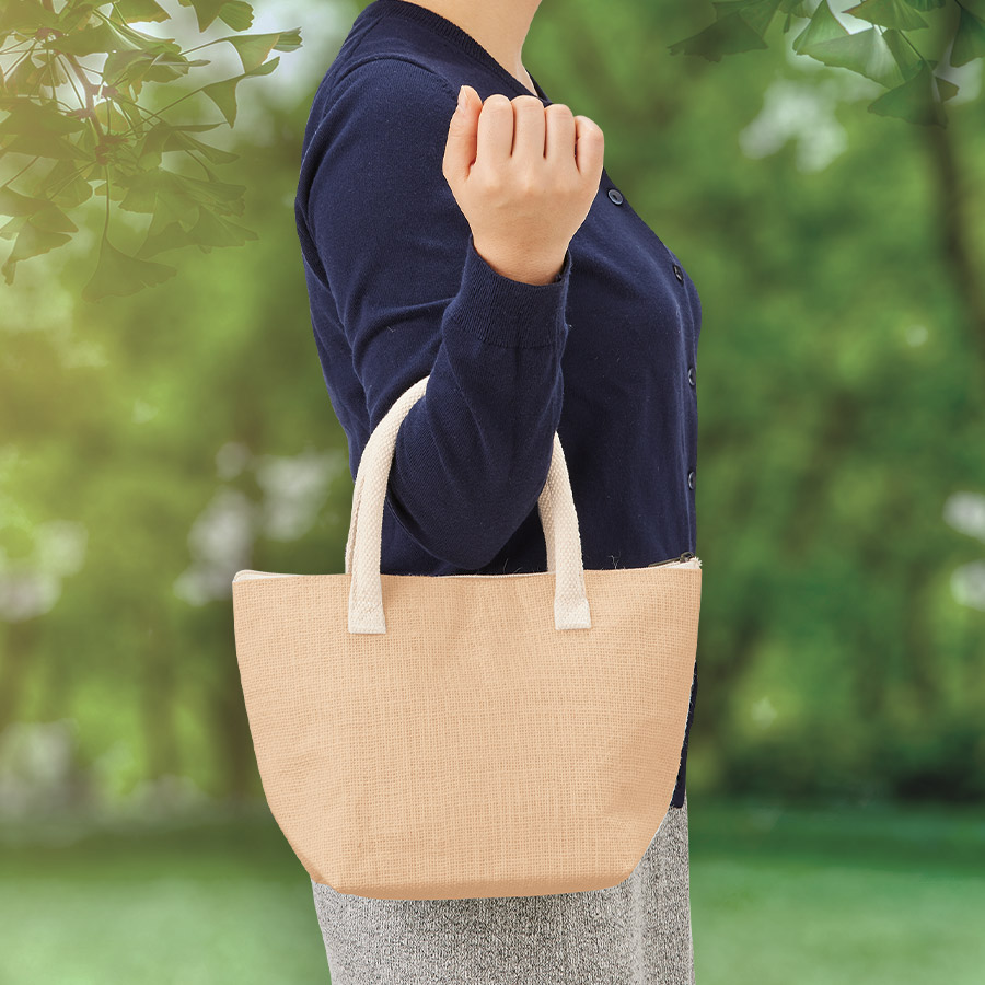 ジュート保冷トート（S） 　ナチュラルベージュ