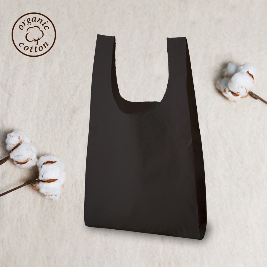 オーガニックコットンマルシェバッグ　ブラック