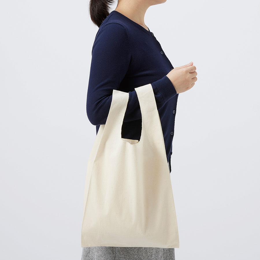 オーガニックコットンマルシェバッグ　ナチュラル