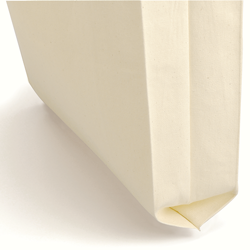 ライトキャンバスバッグ横マチ付　ナチュラル