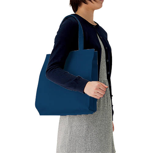 ライトキャンバスバッグ　横マチ付