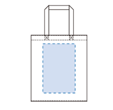 ライトキャンバスバッグ　横マチ付