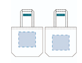 キャンバスファスナーポケットトート