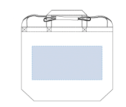キャンバスＷスタイルバッグ　ナチュラル