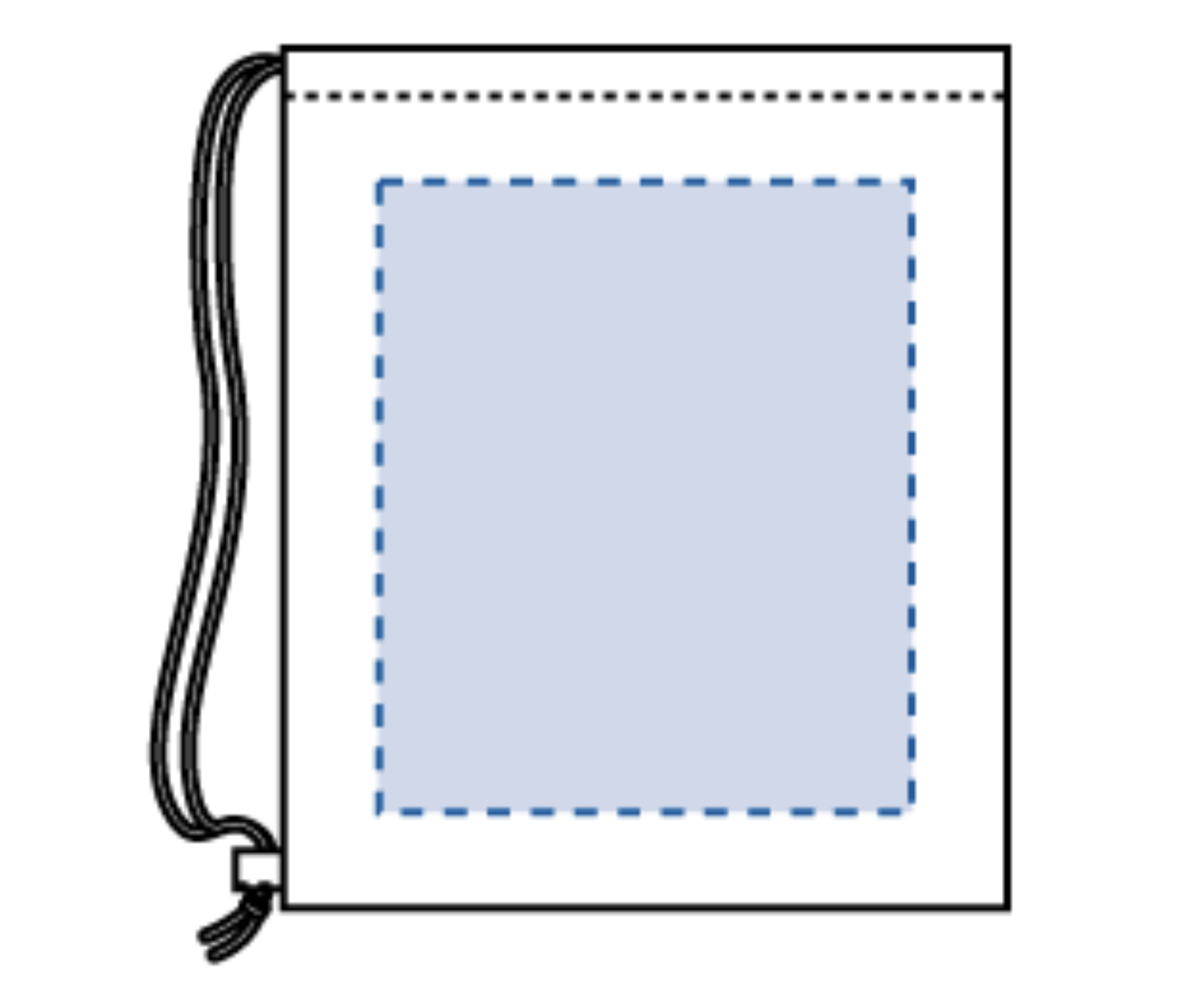 不織布巾着ショルダーバッグ
