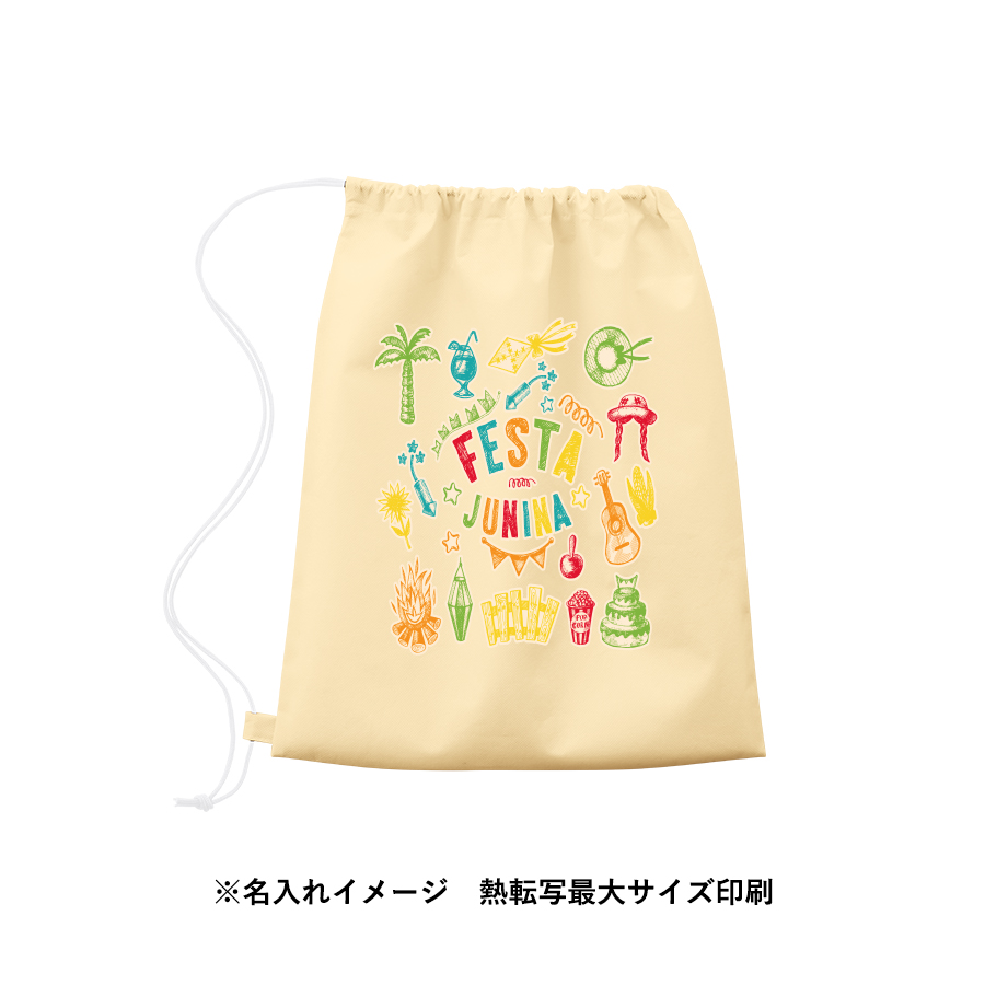 不織布巾着ショルダーバッグ