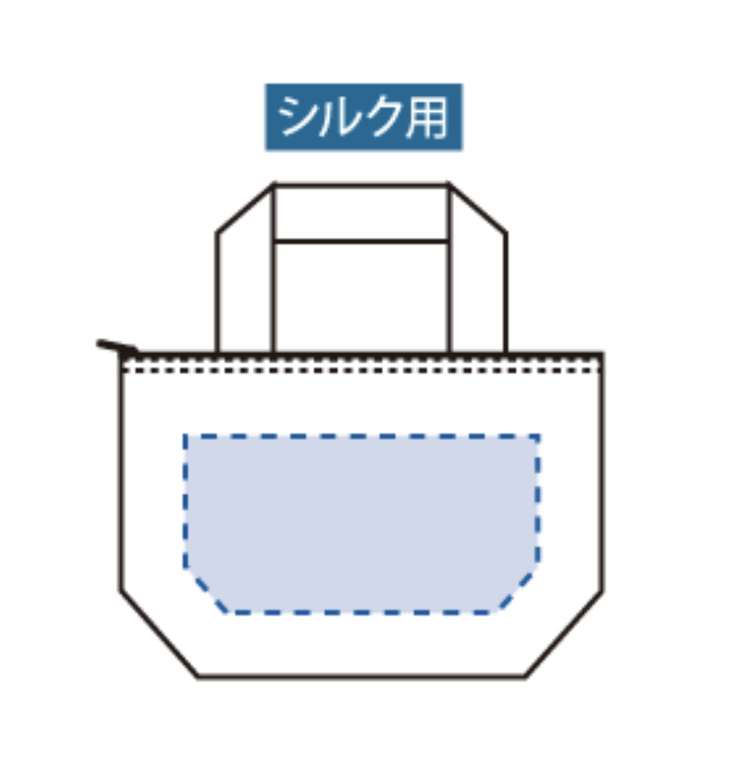 オーガニックコットンバイカラー保冷トート（S）　ブラック