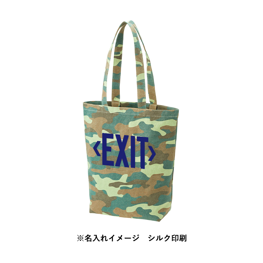 ライトウォッシュキャンバストート（M）　カモフラージュ