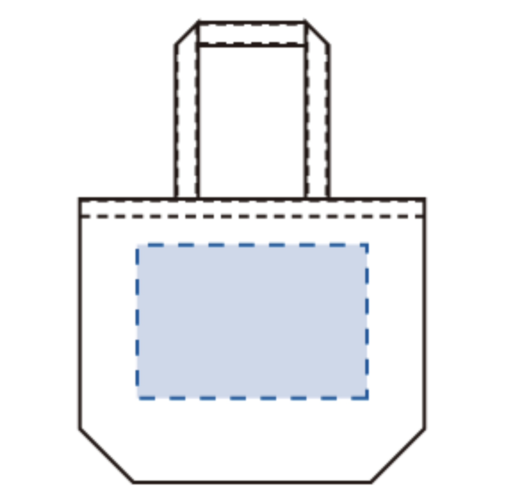 ライトウォッシュキャンバストート（L）