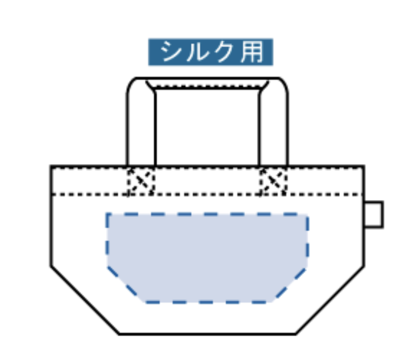 フェアトレードコットンキャンバストート（S） 内ポケット