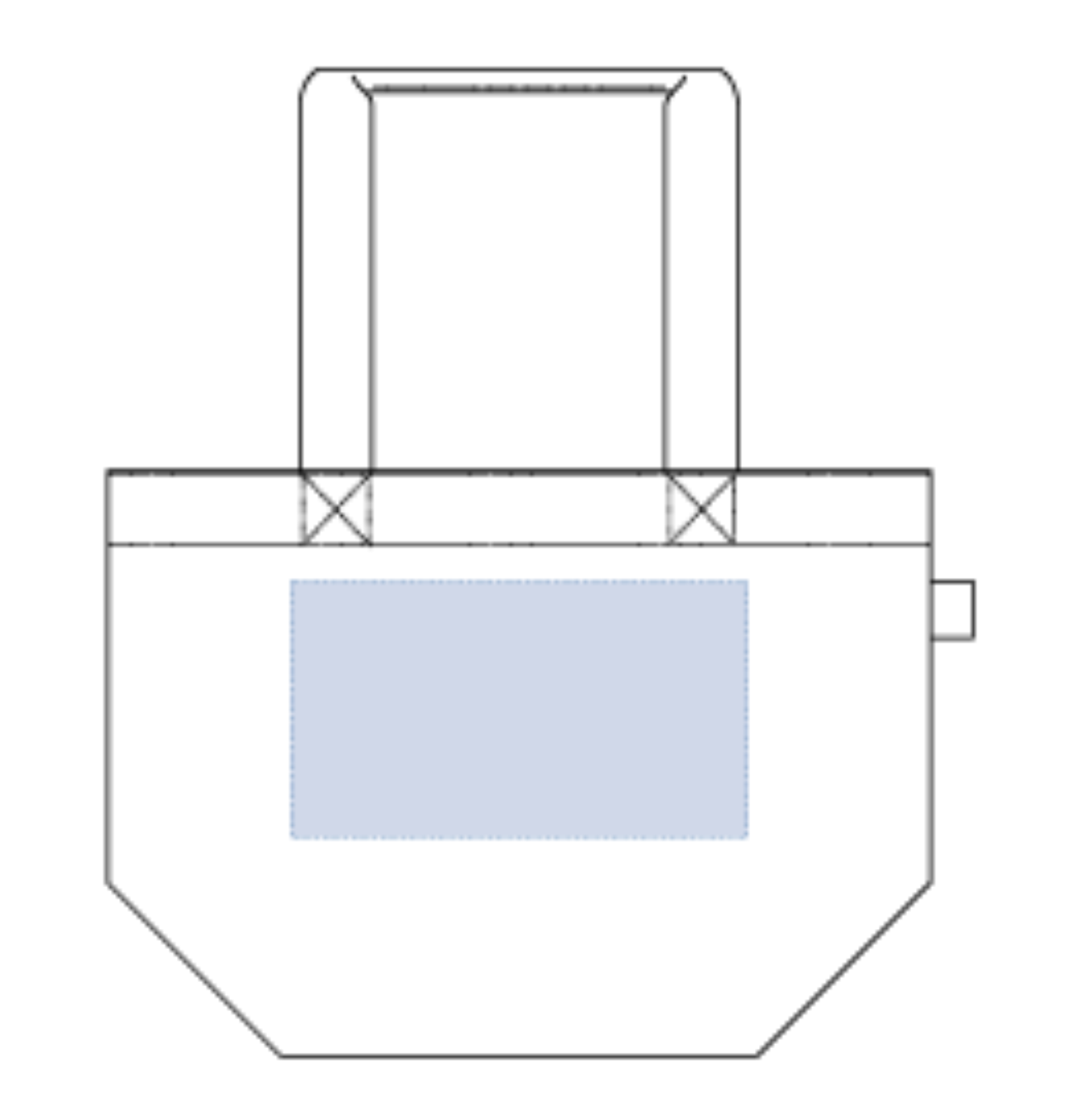 フェアトレードコットンキャンバストート（M） 内ポケット