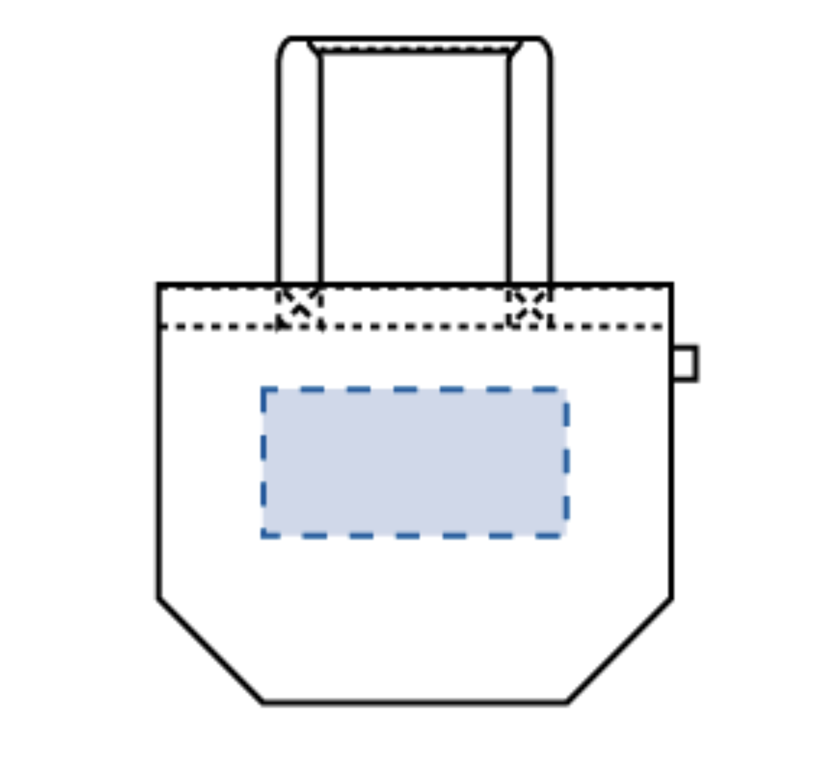 フェアトレードコットンキャンバストート（L） 内ポケット