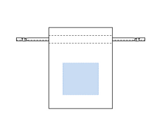 コットンリネン巾着（S）　ナチュラルベージュ