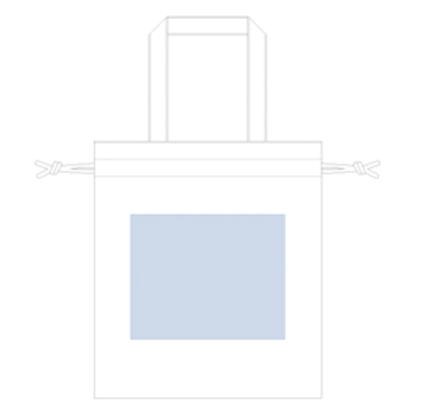 厚手コットンガゼット巾着トート（M）　カラー