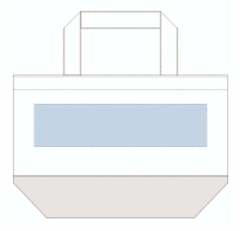 キャンバスカラーボトムトート（S）