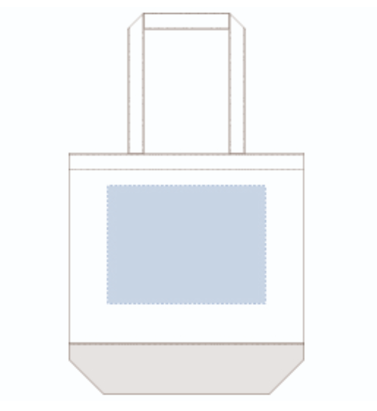 キャンバスカラーボトムトート（M）