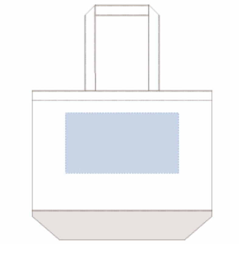 キャンバスカラーボトムトート（L）