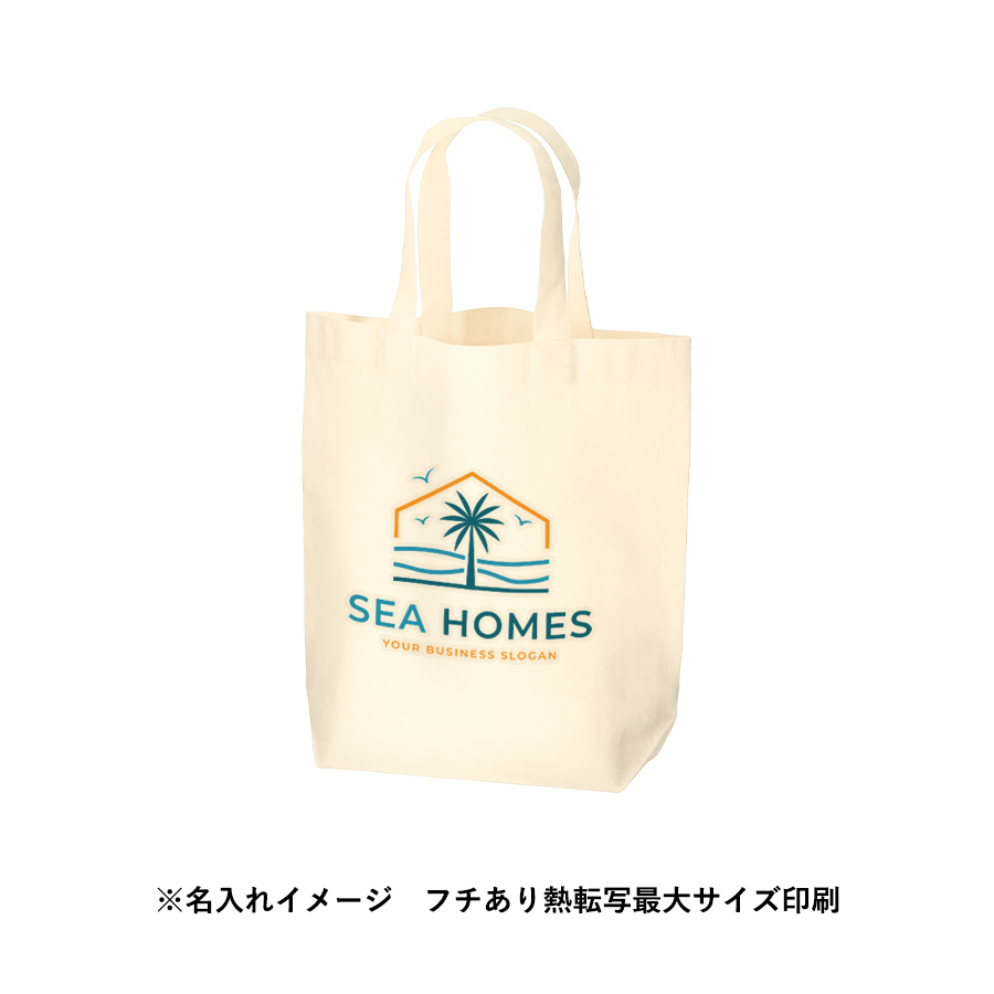 厚手コットンマチ付トート（Ｍ）　ナチュラル