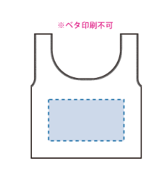 厚手コットンフラットミニマルシェバッグ