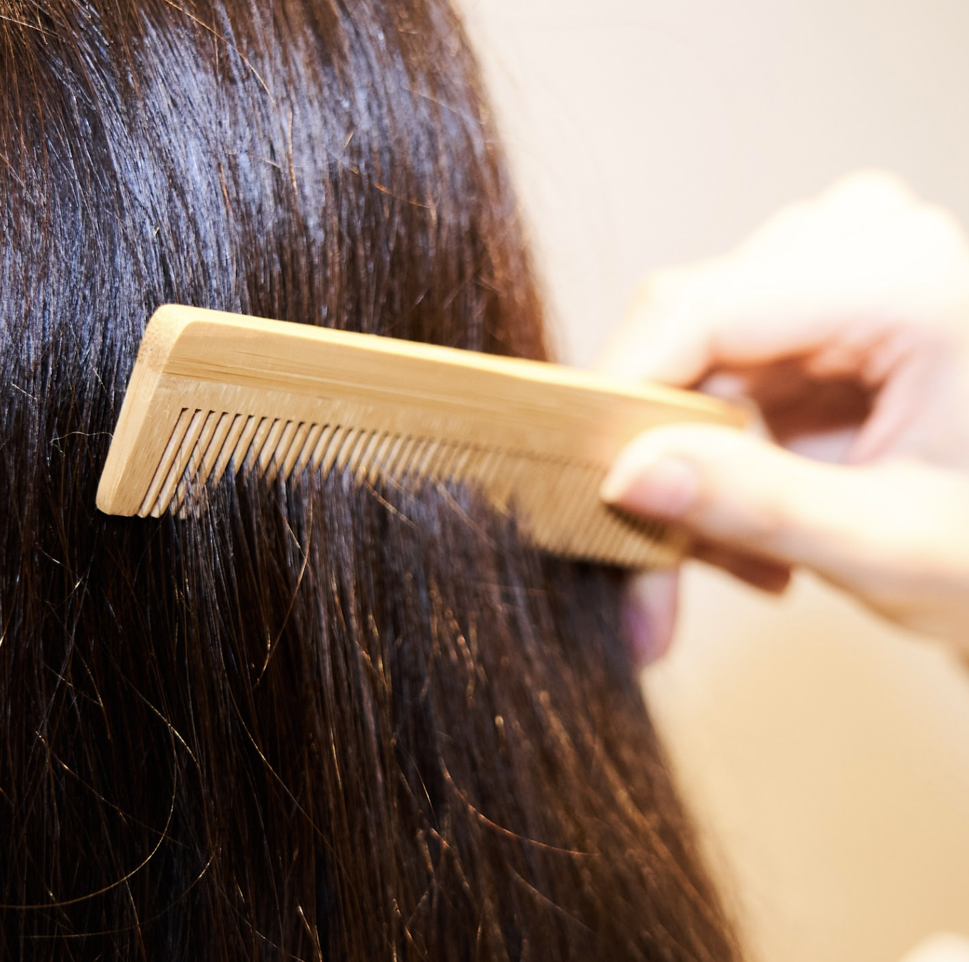 【特注】竹ヘアコーム　SUS organic Hair Comb