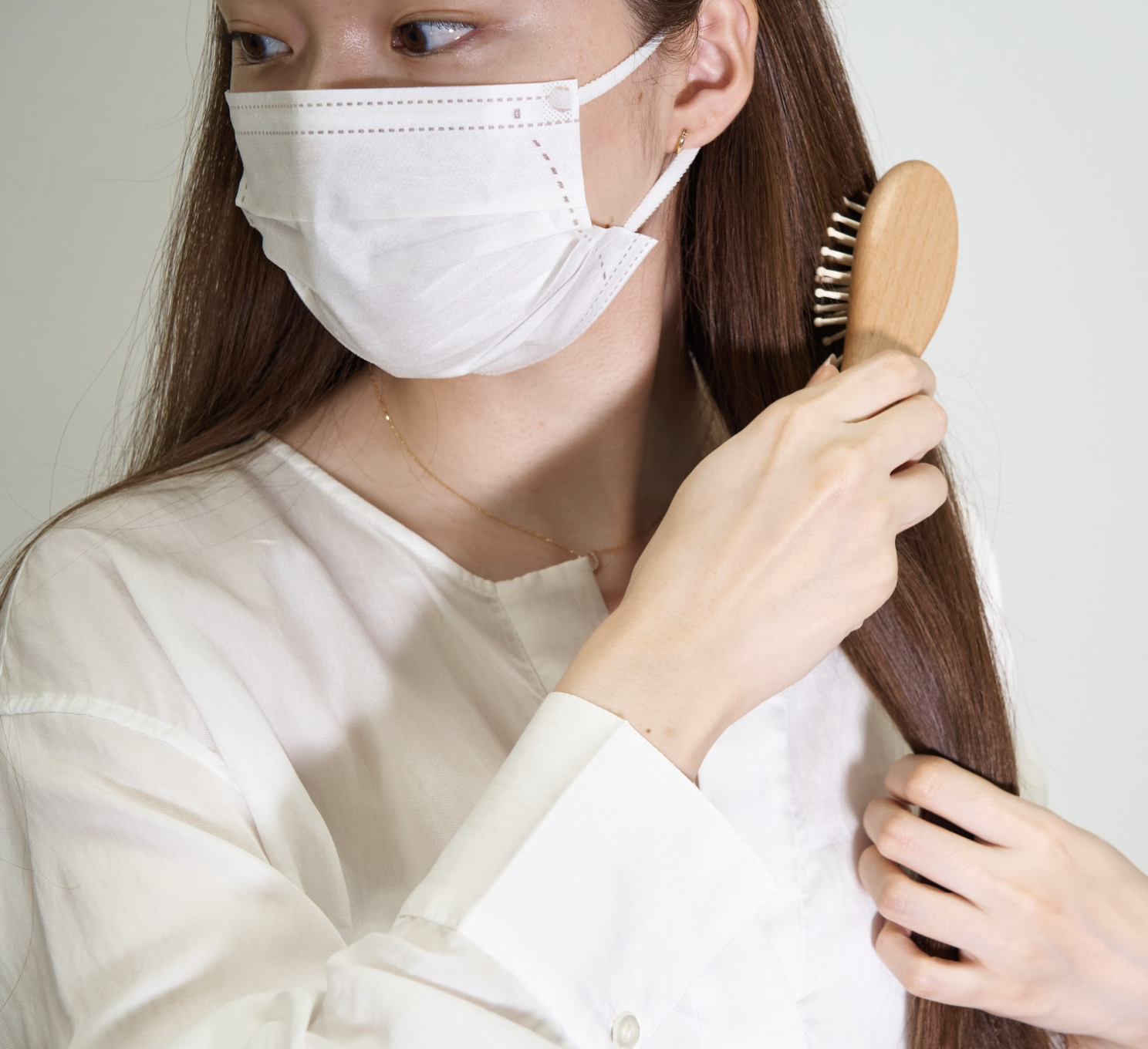 【特注】木製ヘアブラシ　SUS Wooden Hair Brush