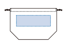 厚手コットンポーチ巾着（M）