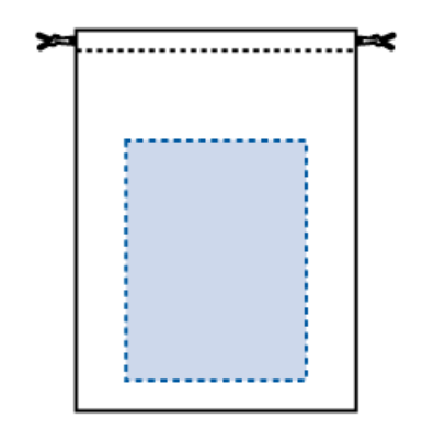 デニムライク巾着（L）