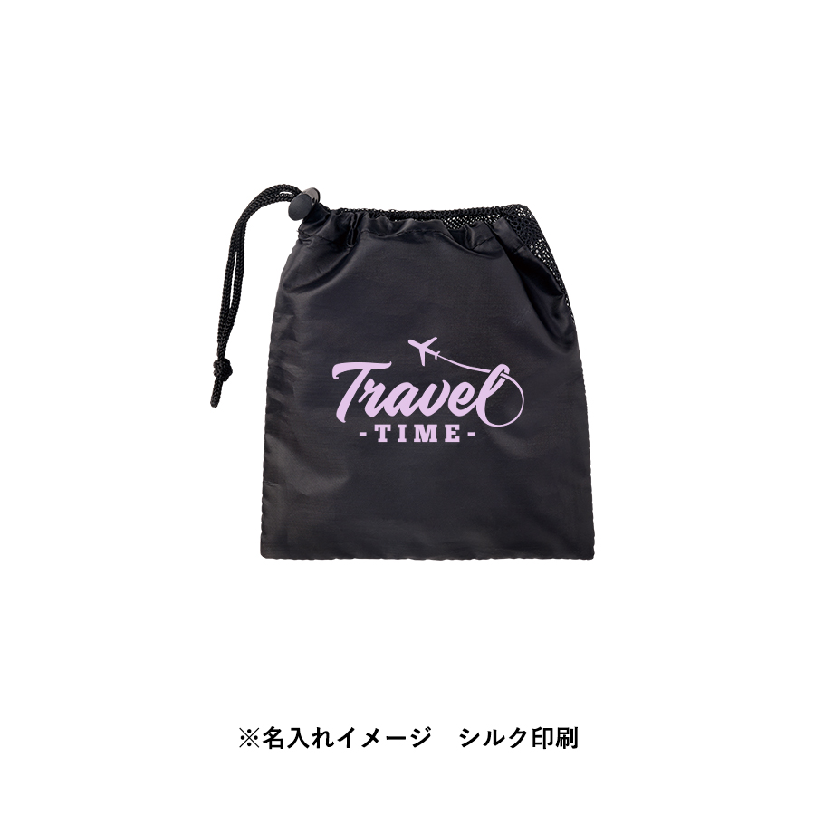 メッシュポリ巾着（S）　ブラック