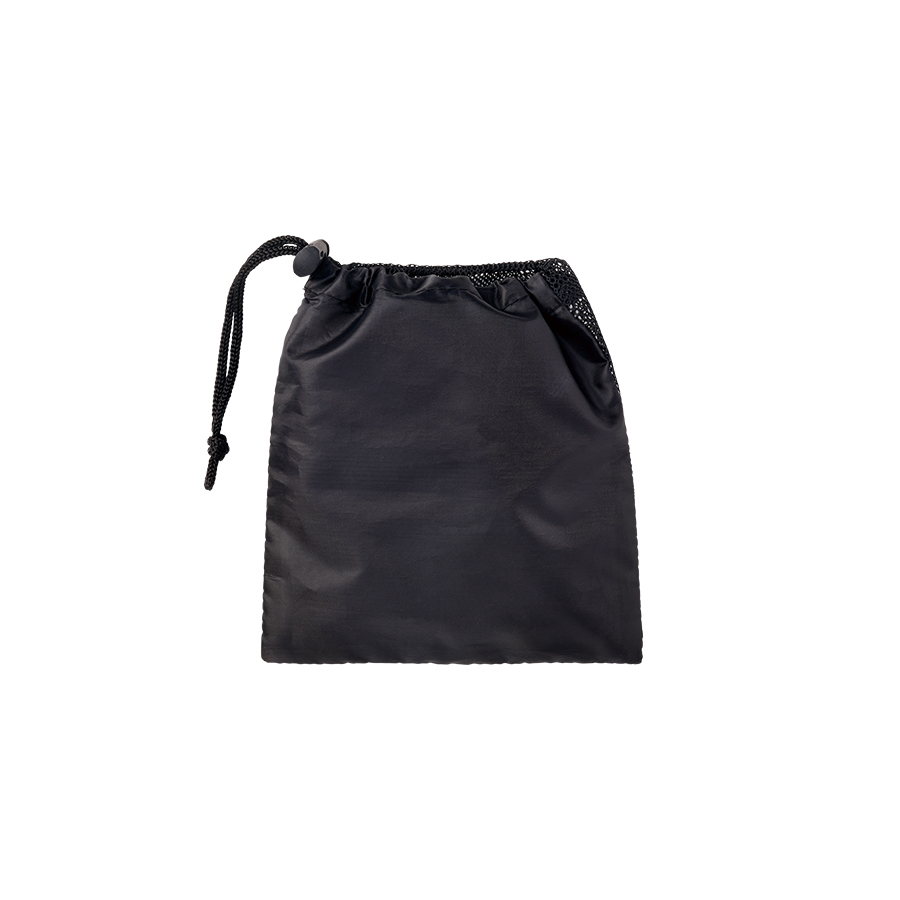 メッシュポリ巾着（S）　ブラック